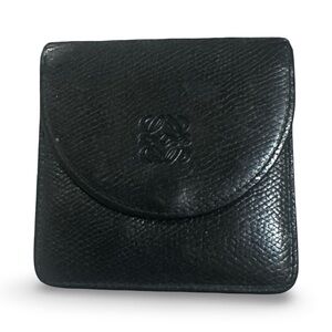 Loewe Anagram Card Coin Calfskin Leather